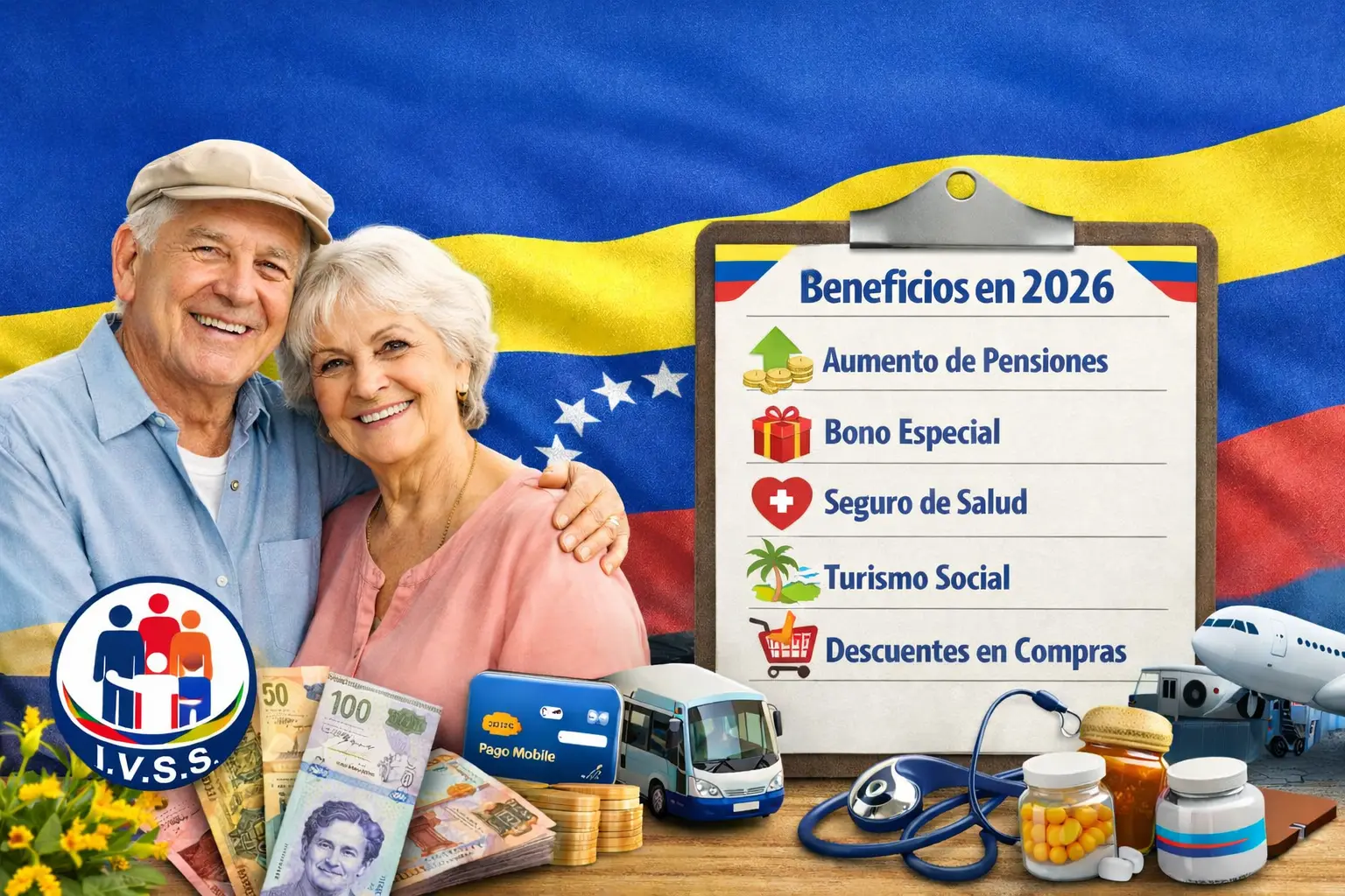 Nuevos beneficios para pensionados IVSS en 2026 lista completa